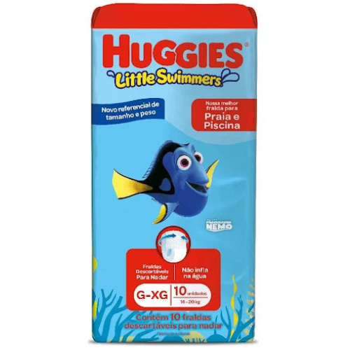 Huggies Little Swimmers Piscina  G-XG 10 Unidades